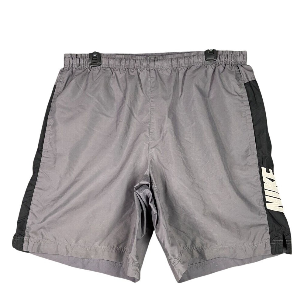 Vintage Nike Swim Shorts Mens Large Side Hit Spell Out Board‎ Shorts Mesh 1990s